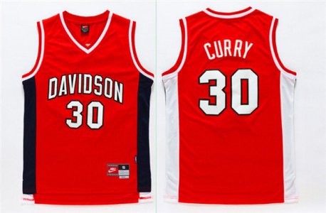 Maillot De Basket NCAA College Stephen Curry 30 Rouge